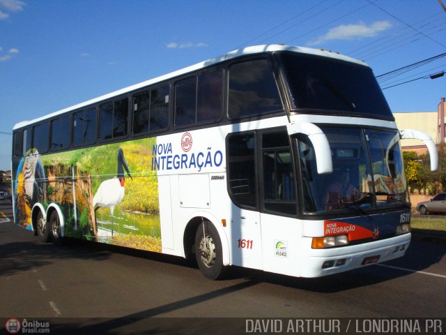 Viação Nova Integração 1611 na cidade de Londrina, Paraná, Brasil, por David Arthur. Número da foto: #16.