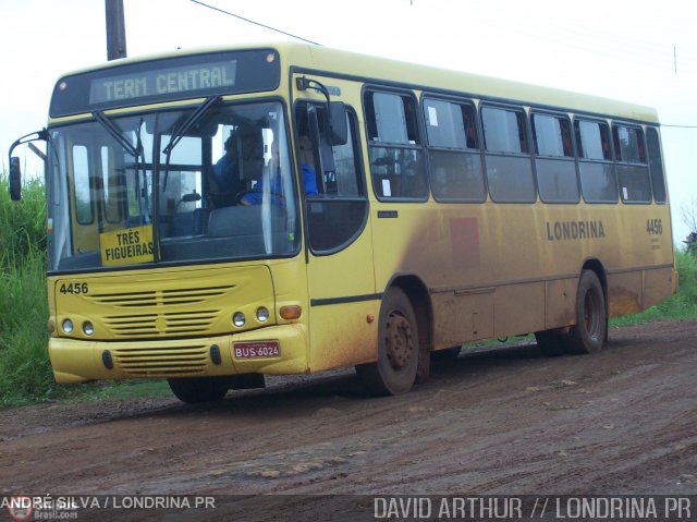 TCGL - Transportes Coletivos Grande Londrina 4456 na cidade de Londrina, Paraná, Brasil, por David Arthur. Número da foto: #51.