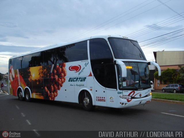 Eucatur - Empresa União Cascavel de Transportes e Turismo 4301 na cidade de Londrina, Paraná, Brasil, por David Arthur. Número da foto: #57.