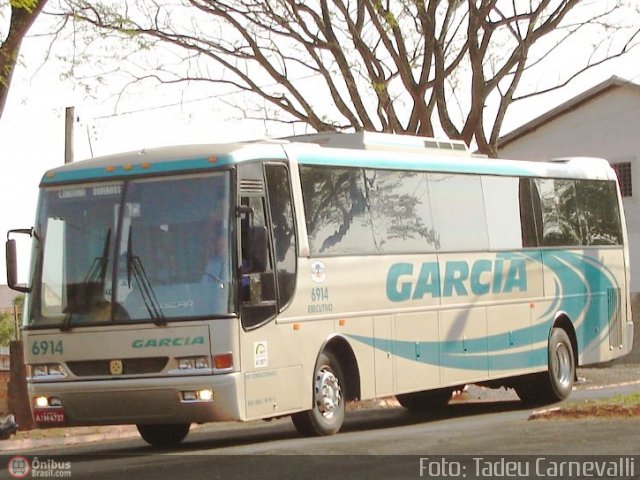 Viação Garcia 6914 na cidade de Cornélio Procópio, Paraná, Brasil, por Tadeu Carnevalli. Número da foto: #70.