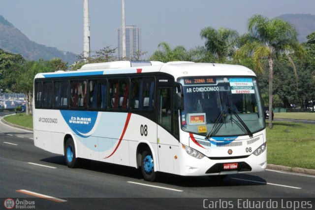 Auto Viação Jabour 08 na cidade de Rio de Janeiro, Rio de Janeiro, Brasil, por Carlos Eduardo Lopes. Número da foto: #201.