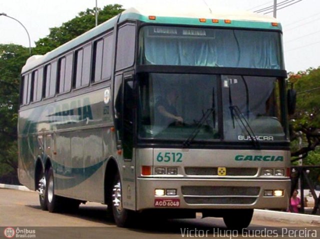 Viação Garcia 6512 na cidade de Maringá, Paraná, Brasil, por Victor Hugo Guedes Pereira. Número da foto: #40432.