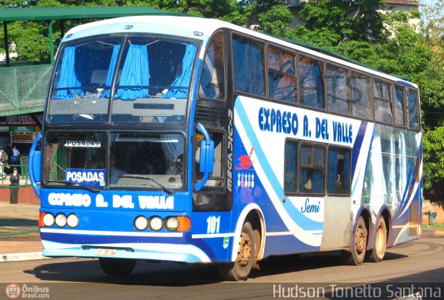 Expreso A. del Valle 101 na cidade de Puerto Iguazú, Iguazú, Misiones, Argentina, por Hudson Tonetto Santana. Número da foto: #40869.