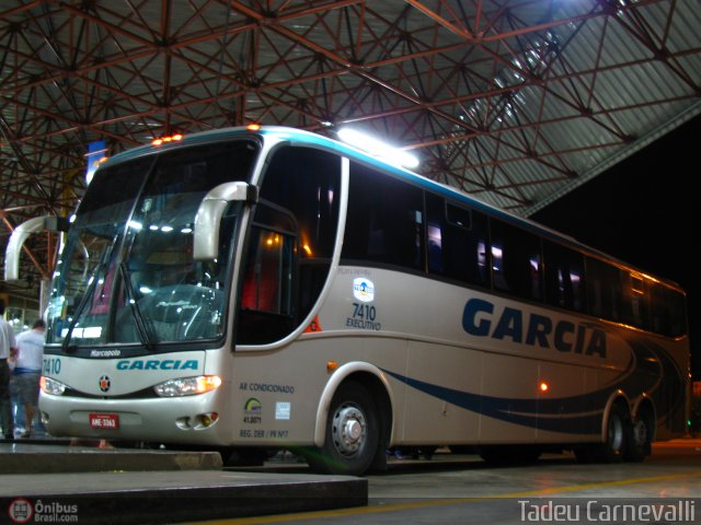 Viação Garcia 7410 na cidade de Maringá, Paraná, Brasil, por Tadeu Carnevalli. ID da foto: 43740.