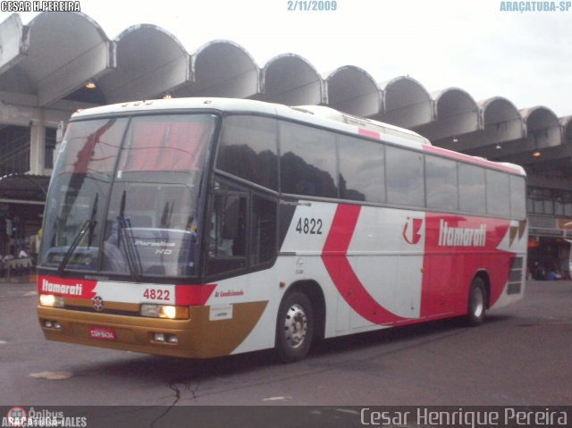 Expresso Itamarati 4822 na cidade de Araçatuba, São Paulo, Brasil, por Cesar H. Pereira. ID da foto: 46470.