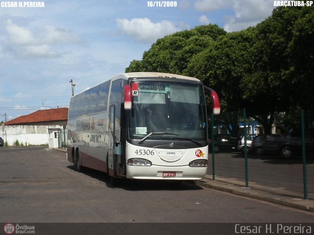 Empresa Reunidas Paulista de Transportes 45306 na cidade de Araçatuba, São Paulo, Brasil, por Cesar H. Pereira. Número da foto: #48527.