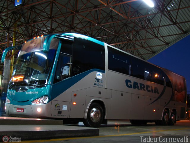 Viação Garcia 7014 na cidade de Maringá, Paraná, Brasil, por Tadeu Carnevalli. ID da foto: 43880.