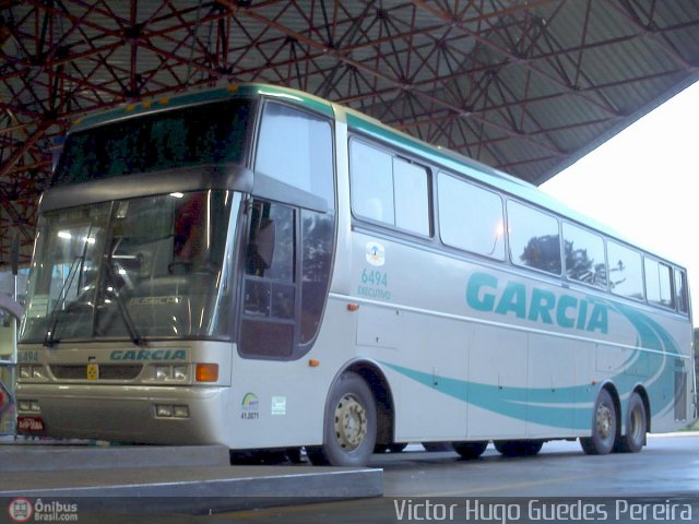 Viação Garcia 6494 na cidade de Maringá, Paraná, Brasil, por Victor Hugo Guedes Pereira. Número da foto: #49809.