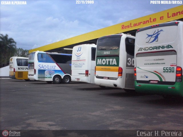 Viação Motta 30103 na cidade de São José do Rio Preto, São Paulo, Brasil, por Cesar H. Pereira. Número da foto: #50560.