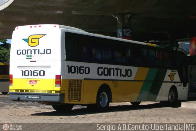 Empresa Gontijo de Transportes 10160 na cidade de Uberlândia, Minas Gerais, Brasil, por Sérgio Augusto Braga Canuto. Número da foto: #50871.