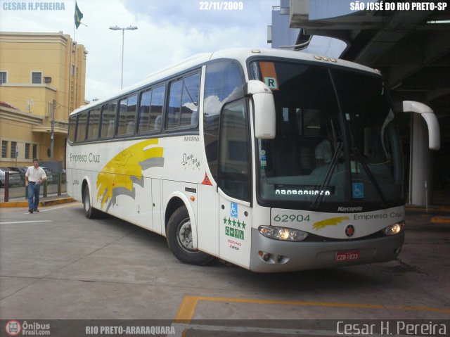 Empresa Cruz 62904 na cidade de São José do Rio Preto, São Paulo, Brasil, por Cesar H. Pereira. Número da foto: #51136.