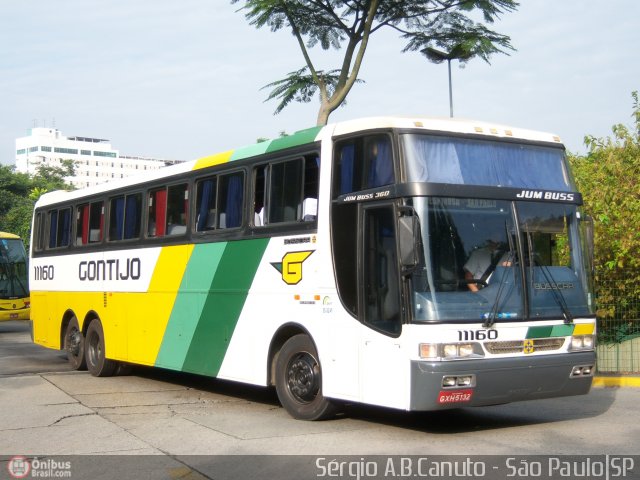 Empresa Gontijo de Transportes 11160 na cidade de São Paulo, São Paulo, Brasil, por Sérgio Augusto Braga Canuto. Número da foto: #52773.