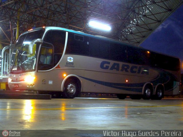 Viação Garcia 6499 na cidade de Maringá, Paraná, Brasil, por Victor Hugo Guedes Pereira. Número da foto: #44940.