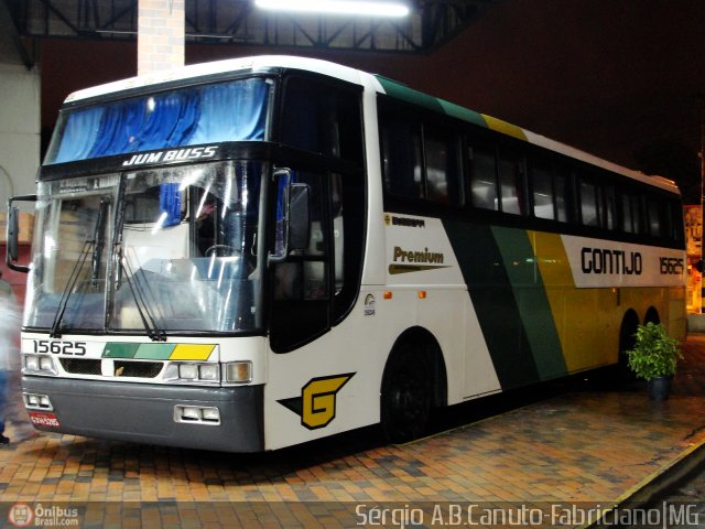 Empresa Gontijo de Transportes 15625 na cidade de Coronel Fabriciano, Minas Gerais, Brasil, por Sérgio Augusto Braga Canuto. ID da foto: 56646.