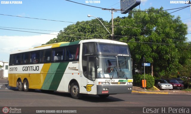 Empresa Gontijo de Transportes 15970 na cidade de Araçatuba, São Paulo, Brasil, por Cesar H. Pereira. Número da foto: #58457.