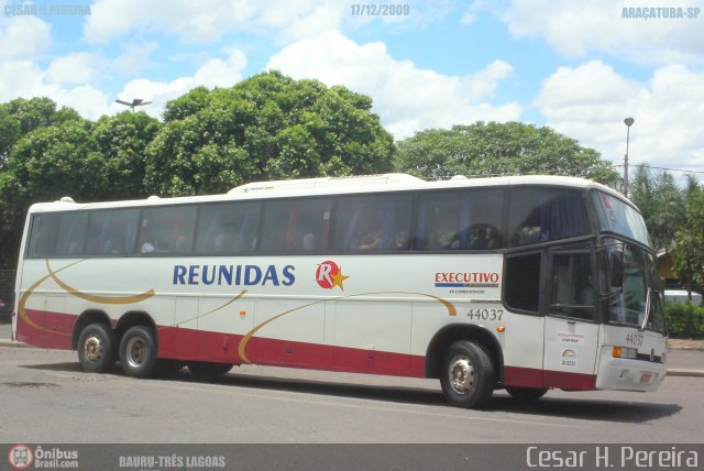 Empresa Reunidas Paulista de Transportes 44037 na cidade de Araçatuba, São Paulo, Brasil, por Cesar H. Pereira. Número da foto: #58797.