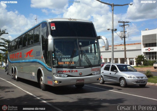 Expresso de Prata 360720 na cidade de Araçatuba, São Paulo, Brasil, por Cesar H. Pereira. Número da foto: #59325.