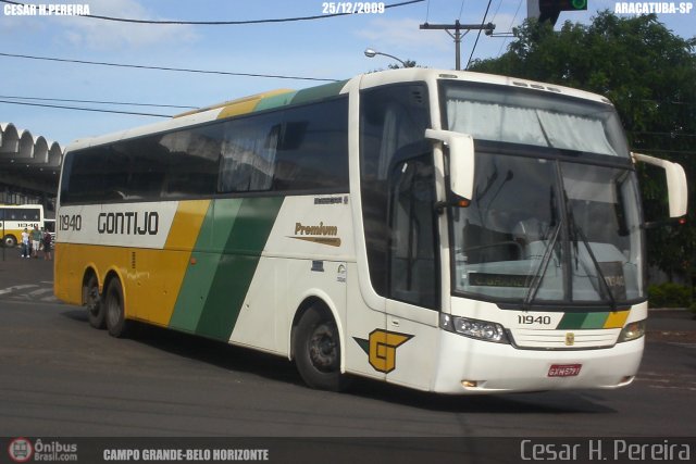 Empresa Gontijo de Transportes 11940 na cidade de Araçatuba, São Paulo, Brasil, por Cesar H. Pereira. Número da foto: #61746.