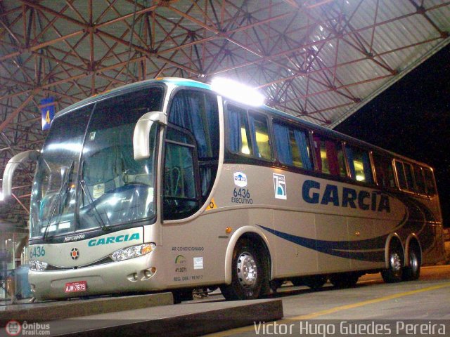 Viação Garcia 6436 na cidade de Maringá, Paraná, Brasil, por Victor Hugo Guedes Pereira. Número da foto: #62780.