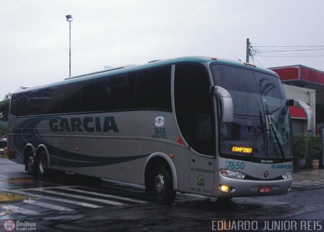 Viação Garcia 7650 na cidade de Sorocaba, São Paulo, Brasil, por EDUARDO - SOROCABUS. Número da foto: #63829.