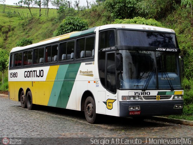 Empresa Gontijo de Transportes 15180 na cidade de João Monlevade, Minas Gerais, Brasil, por Sérgio Augusto Braga Canuto. ID da foto: 55889.