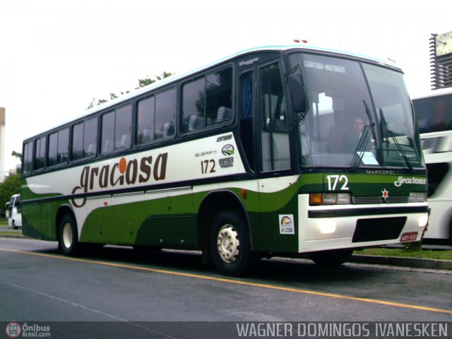 Viação Graciosa 172 na cidade de Curitiba, Paraná, Brasil, por Wagner Domingos Ivanesken. Número da foto: #978.