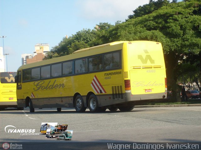 Viação Itapemirim 45003 na cidade de Curitiba, Paraná, Brasil, por Wagner Domingos Ivanesken. ID da foto: 1228.