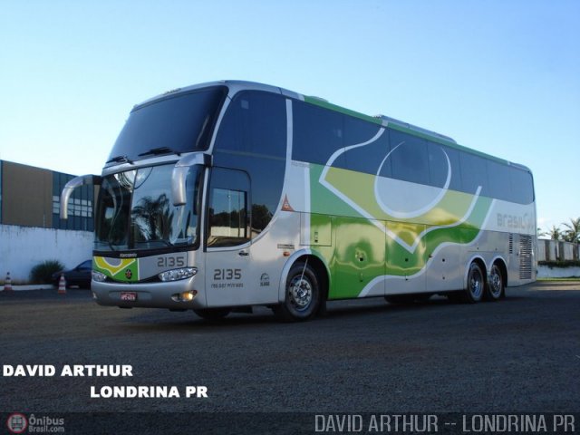 Brasil Sul Linhas Rodoviárias 2135 na cidade de Londrina, Paraná, Brasil, por David Arthur. ID da foto: 2506.