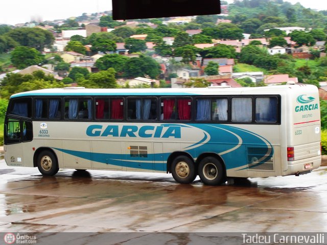 Viação Garcia 6333 na cidade de Cornélio Procópio, Paraná, Brasil, por Tadeu Carnevalli. ID da foto: 2771.