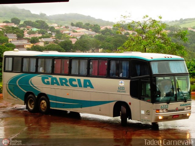 Viação Garcia 6333 na cidade de Cornélio Procópio, Paraná, Brasil, por Tadeu Carnevalli. ID da foto: 2788.