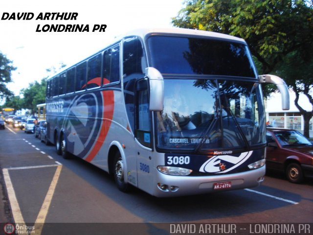 Expresso Nordeste 3080 na cidade de Londrina, Paraná, Brasil, por David Arthur. Número da foto: #3741.