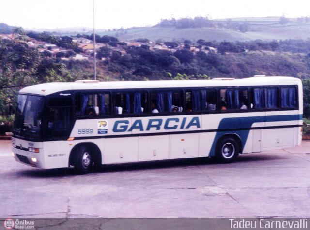 Viação Garcia 5999 na cidade de Cornélio Procópio, Paraná, Brasil, por Tadeu Carnevalli. ID da foto: 3968.