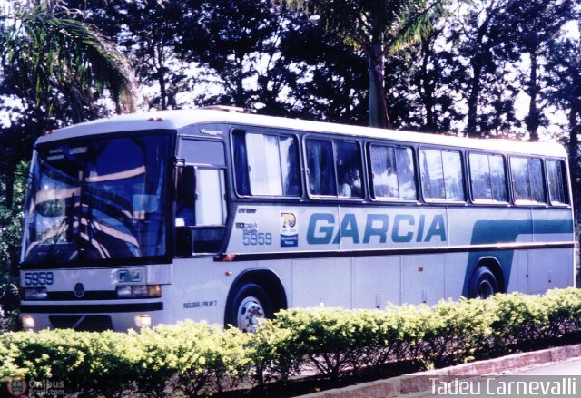 Viação Garcia 5959 na cidade de Cornélio Procópio, Paraná, Brasil, por Tadeu Carnevalli. ID da foto: 3965.