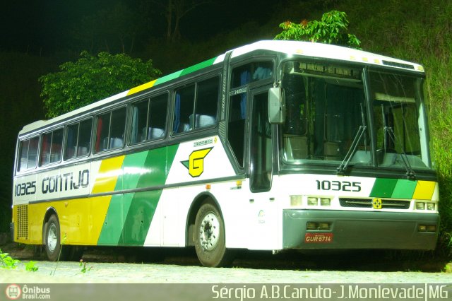 Empresa Gontijo de Transportes 10325 na cidade de João Monlevade, Minas Gerais, Brasil, por Sérgio Augusto Braga Canuto. ID da foto: 4959.