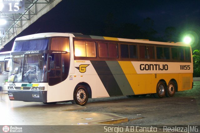 Empresa Gontijo de Transportes 11155 na cidade de Manhuaçu, Minas Gerais, Brasil, por Sérgio Augusto Braga Canuto. Número da foto: #4975.
