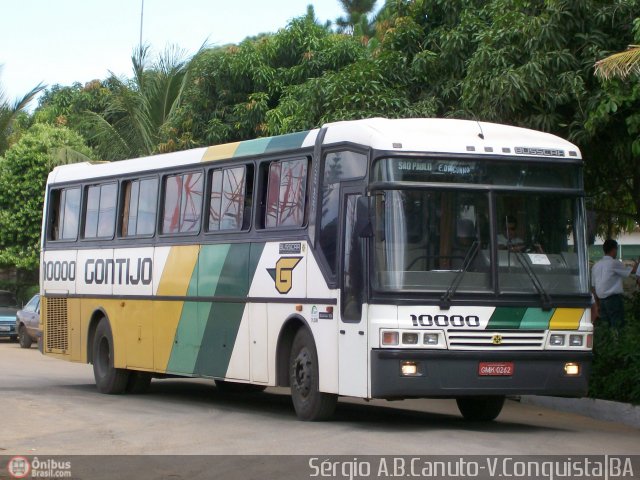 Empresa Gontijo de Transportes 10000 na cidade de Vitória da Conquista, Bahia, Brasil, por Sérgio Augusto Braga Canuto. Número da foto: #4927.