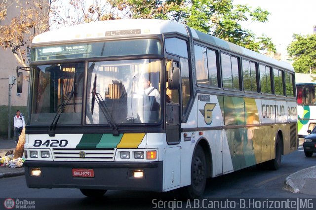 Empresa Gontijo de Transportes 8420 na cidade de Belo Horizonte, Minas Gerais, Brasil, por Sérgio Augusto Braga Canuto. ID da foto: 5161.