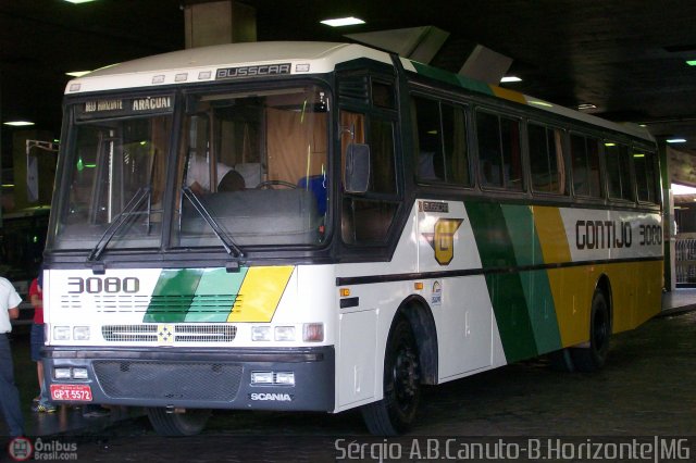 Empresa Gontijo de Transportes 3080 na cidade de Belo Horizonte, Minas Gerais, Brasil, por Sérgio Augusto Braga Canuto. ID da foto: 5187.