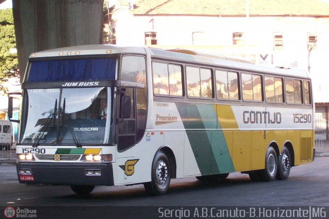 Empresa Gontijo de Transportes 15290 na cidade de Belo Horizonte, Minas Gerais, Brasil, por Sérgio Augusto Braga Canuto. Número da foto: #5185.