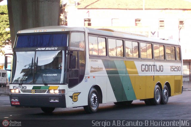 Empresa Gontijo de Transportes 15290 na cidade de Belo Horizonte, Minas Gerais, Brasil, por Sérgio Augusto Braga Canuto. ID da foto: 5185.