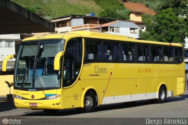 Viação Itapemirim 8219 na cidade de Cachoeiro de Itapemirim, Espírito Santo, Brasil, por Diego Almeida Araujo. Número da foto: #6583.
