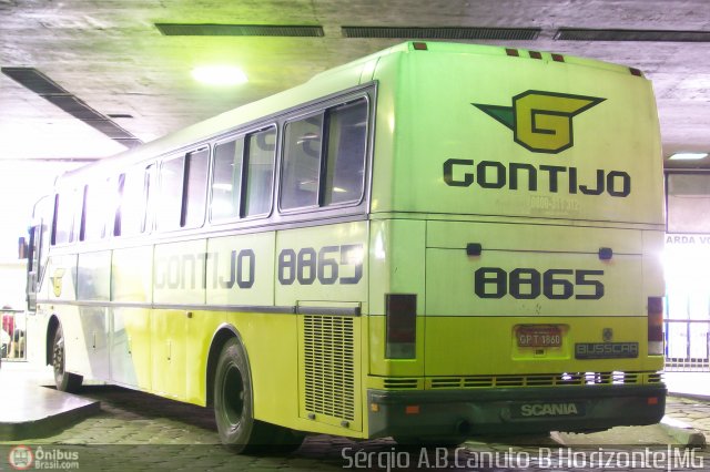 Empresa Gontijo de Transportes 8865 na cidade de Belo Horizonte, Minas Gerais, Brasil, por Sérgio Augusto Braga Canuto. ID da foto: 6603.