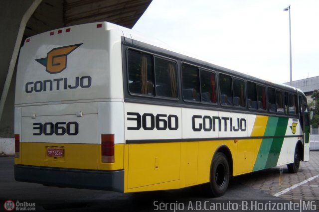 Empresa Gontijo de Transportes 3060 na cidade de Belo Horizonte, Minas Gerais, Brasil, por Sérgio Augusto Braga Canuto. ID da foto: 6605.