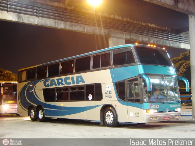 Viação Garcia 6043 na cidade de Curitiba, Paraná, Brasil, por ISAAC MATOS PREIZNER. ID da foto: 6949.