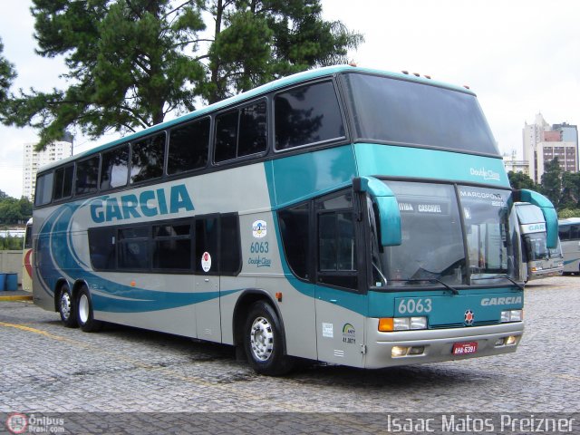 Viação Garcia 6063 na cidade de Curitiba, Paraná, Brasil, por ISAAC MATOS PREIZNER. ID da foto: 6951.