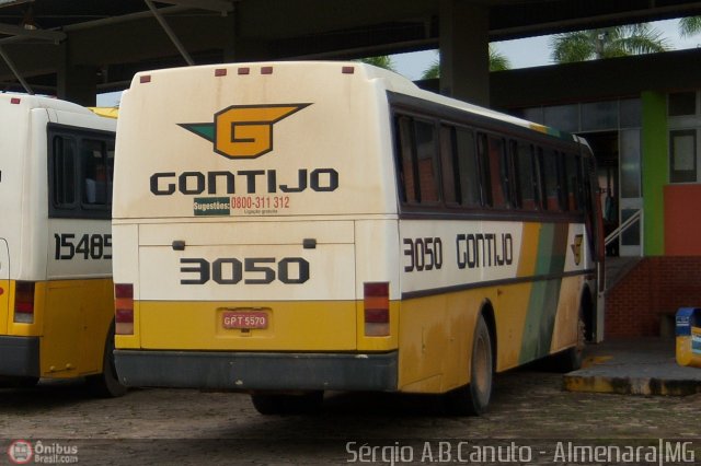 Empresa Gontijo de Transportes 3050 na cidade de Almenara, Minas Gerais, Brasil, por Sérgio Augusto Braga Canuto. ID da foto: 7409.