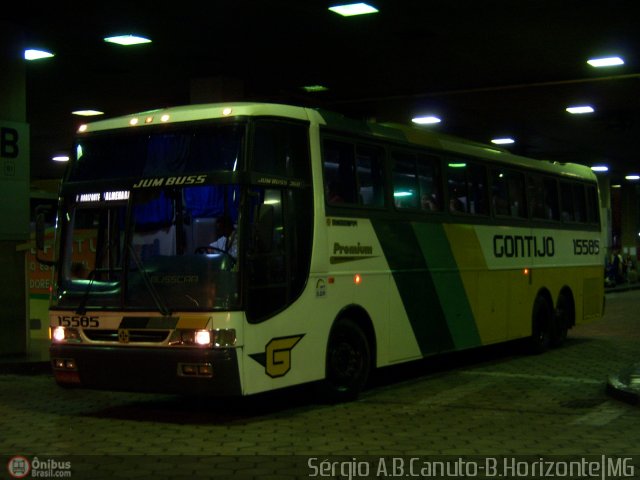 Empresa Gontijo de Transportes 15585 na cidade de Belo Horizonte, Minas Gerais, Brasil, por Sérgio Augusto Braga Canuto. ID da foto: 7630.