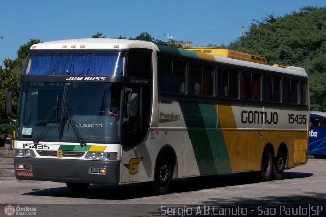 Empresa Gontijo de Transportes 15435 na cidade de São Paulo, São Paulo, Brasil, por Sérgio Augusto Braga Canuto. ID da foto: 8703.