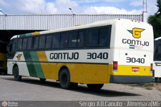 Empresa Gontijo de Transportes 3040 na cidade de Almenara, Minas Gerais, Brasil, por Sérgio Augusto Braga Canuto. ID da foto: 9507.