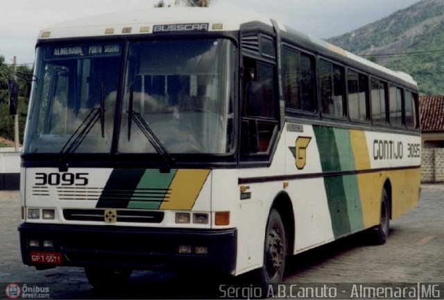 Empresa Gontijo de Transportes 3095 na cidade de Almenara, Minas Gerais, Brasil, por Sérgio Augusto Braga Canuto. ID da foto: 9772.